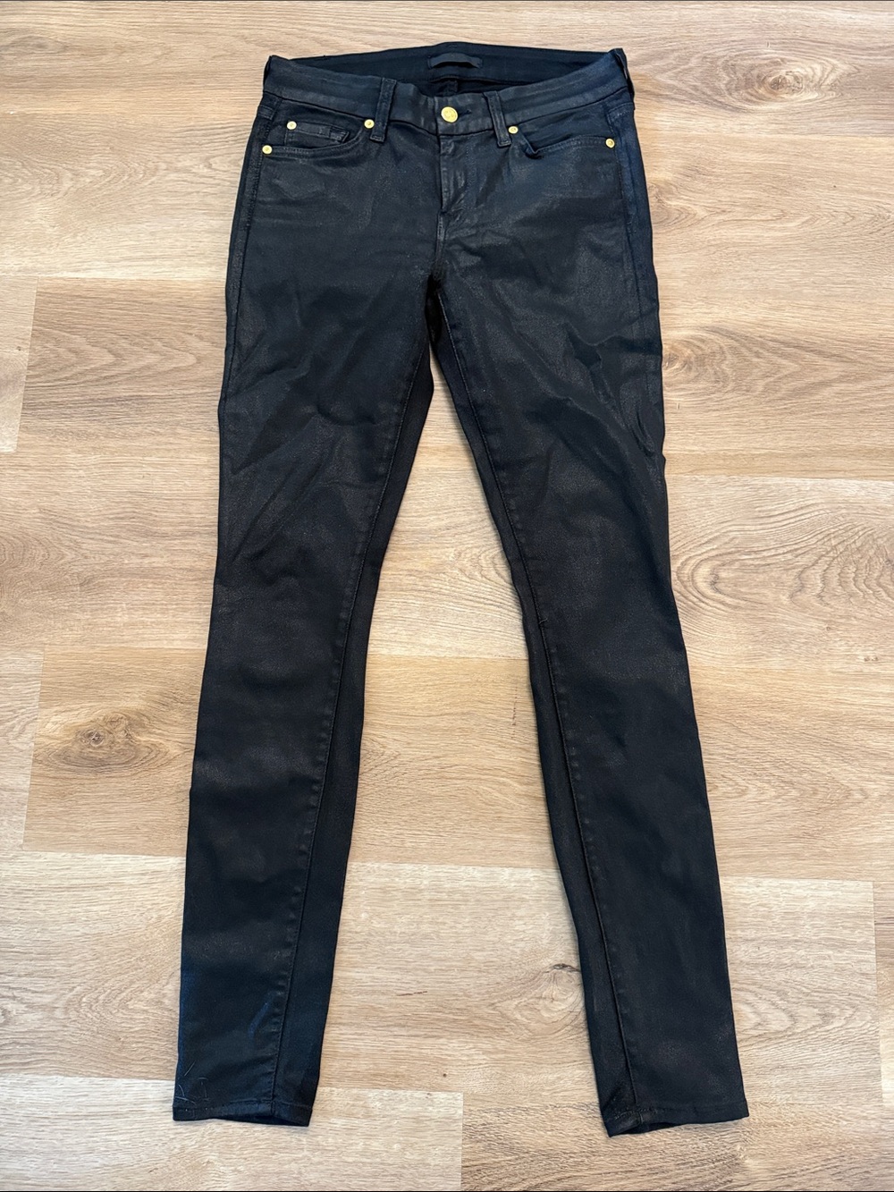 7 For All Mankind Black Skinny Jeans
